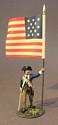 Infantry Officer with National Colors, 2nd Massachusetts Regiment